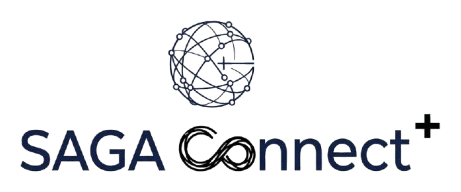 SAGA Connect+ logo